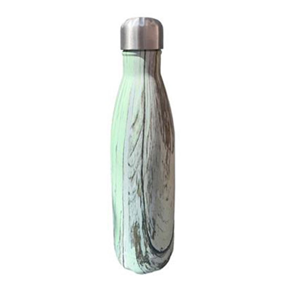Woodgrain Print Thermal Water Bottles