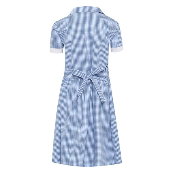 Ayr Corded Gingham Dress BLUE