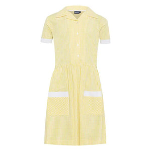 Ayr Corded Gingham Dress YELLOW