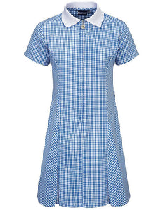 Avon Corded Gingham Dress BLUE
