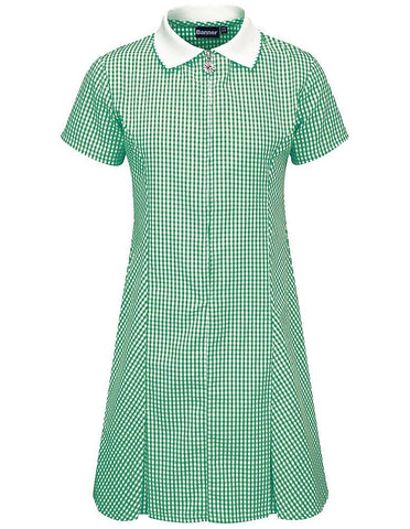Avon Corded Gingham Dress GREEN